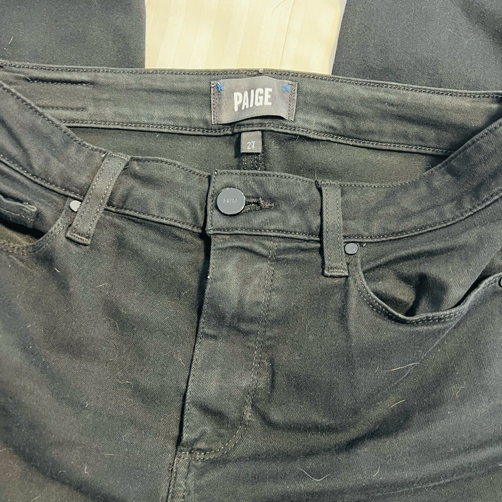 PAIGE Women's Black Skinny Jeans